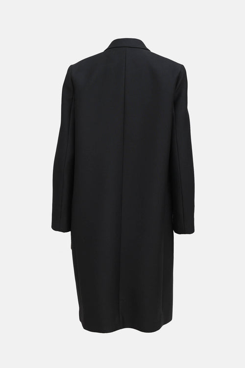 Celine C. 2010s Wool Blend Crombie Coat