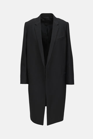 Celine C. 2010s Wool Blend Crombie Coat