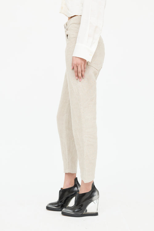 Linen Tapered Pant