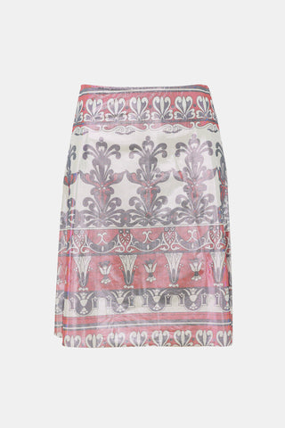 Junya Watanabe FW 1999 Shiny Printed Skirt