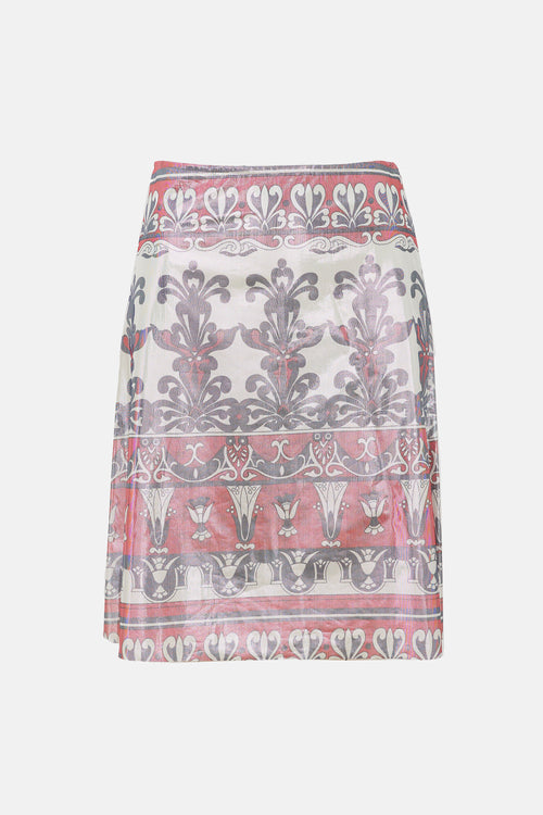 Junya Watanabe FW 1999 Shiny Printed Skirt
