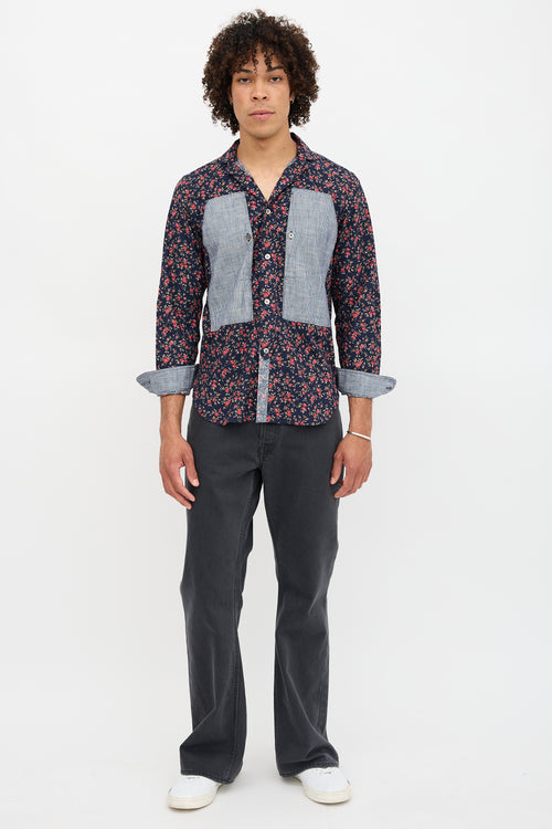 Junya Watanabe FW 2011 Floral Panel Shirt