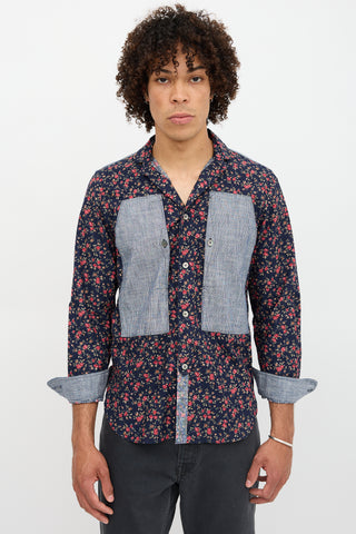 Junya Watanabe FW 2011 Floral Panel Shirt