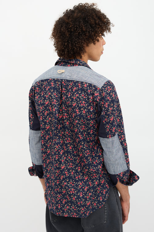 Junya Watanabe FW 2011 Floral Panel Shirt