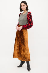 Junya Watanabe FW 2012 Multicolour Tweed & Velvet Dress