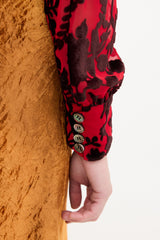 Junya Watanabe FW 2012 Multicolour Tweed & Velvet Dress