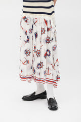 Junya Watanabe Fall 2010 Multicolour Knit & Nautical Printed Dress