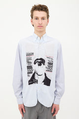 Junya Watanabe MAN Striped Printed Shirt