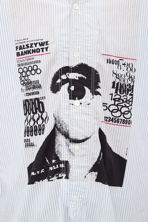 Junya Watanabe MAN Striped Printed Shirt