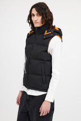 Junya Watanabe Man X The North Face Black & Orange Down Vest