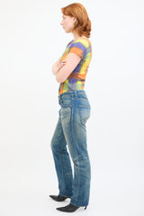 Junya Watanabe Medium Sand Wash Straight Leg Jeans