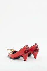 Junya Watanabe FW2005 Red Leather Trekking Pump