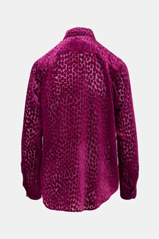 Junya Watanabe Devoré Asymmetrical Shirt