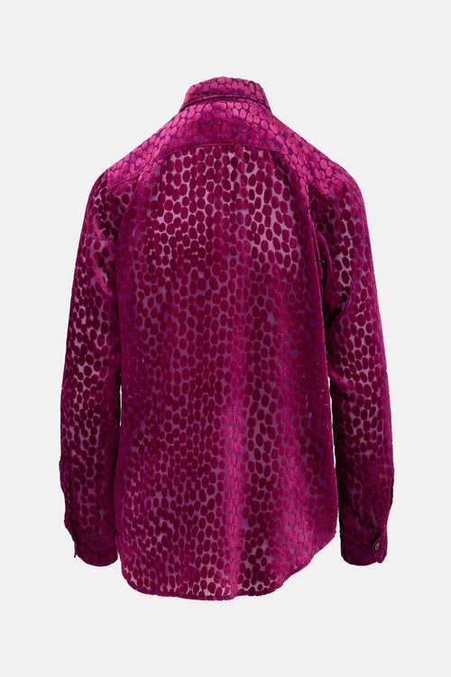 Junya Watanabe Devoré Asymmetrical Shirt