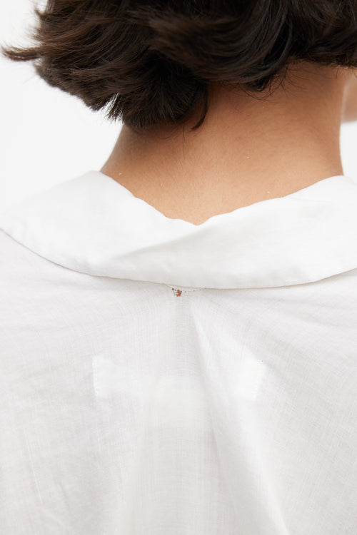 Junya Watanabe White Linen Shirt
