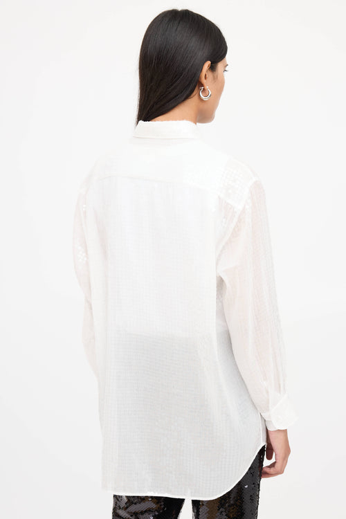 Junya Watanabe Sequin Button Up Shirt