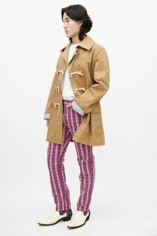 Junya Watanabe X Levis Purple & Multicolour Plaid Trouser