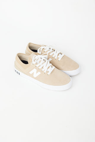 Junya Watanabe X New Balance Beige & White Suede Sneaker