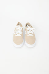 Junya Watanabe X New Balance Beige & White Suede Sneaker