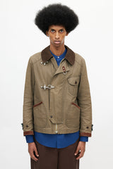 Junya Watanabe // x Barbour Green Toggle Waxed Jacket – VSP