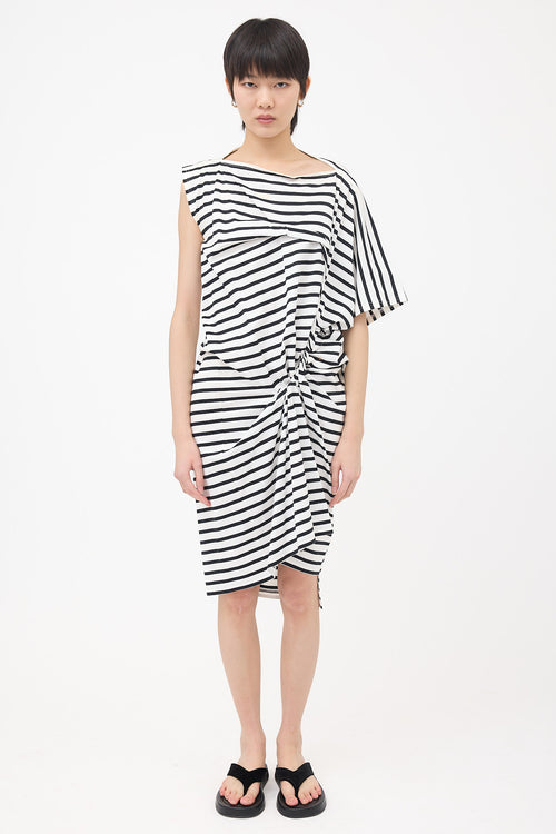 Junya Watanabe FW 2017 Twisted Stripe Dress