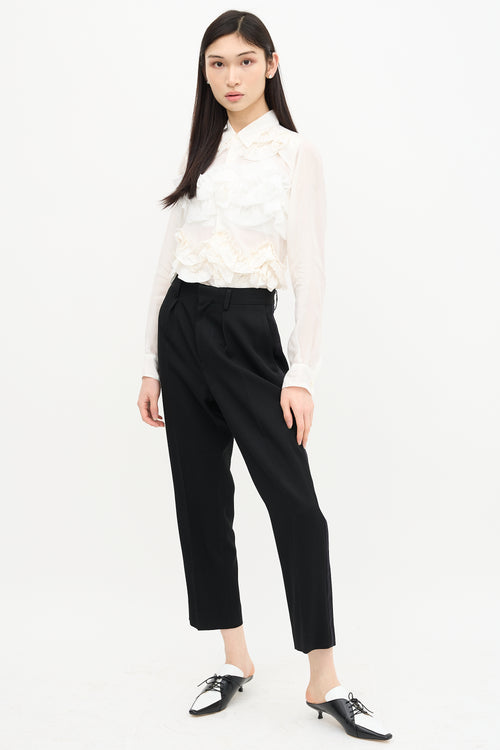 Junya Watanabe Fall 2015 Satin Trim Trouser