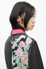 Junya Watanabe Fall 2019 Multi Spliced Print Asymmetrical Dress