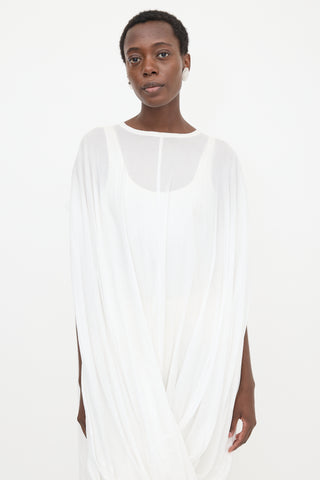 Junya Watanabe SS 2016 Draped Sheer Dress