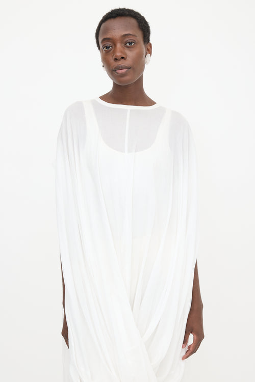 Junya Watanabe SS 2016 Draped Sheer Dress