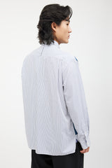 Junya Watanabe X Levi's Blue & White Striped Denim Shirt