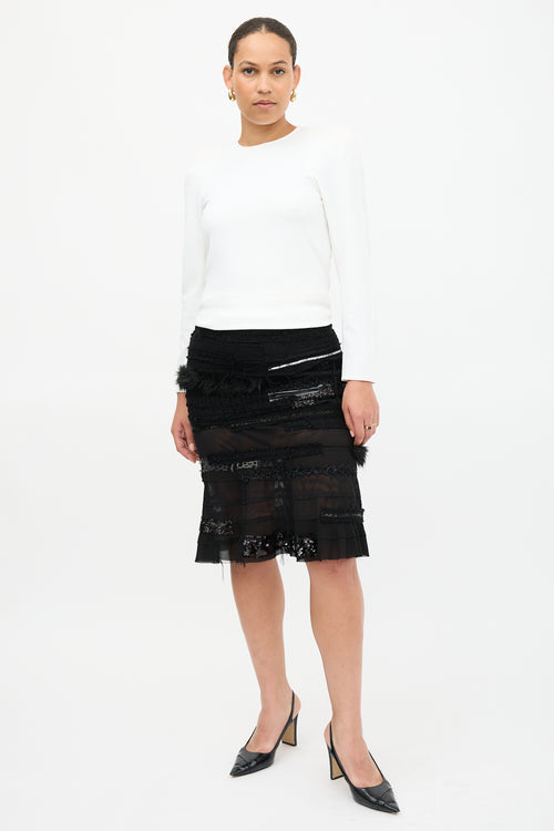 Junya Watanabe Fall 2014 Mixed Tweed Skirt