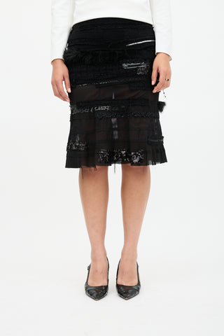 Junya Watanabe Fall 2014 Mixed Tweed Skirt