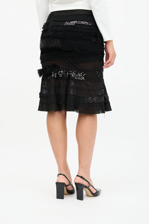 Junya Watanabe Fall 2014 Mixed Tweed Skirt