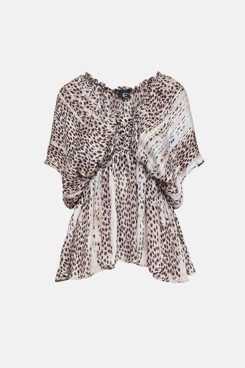Ruffle Printed Top