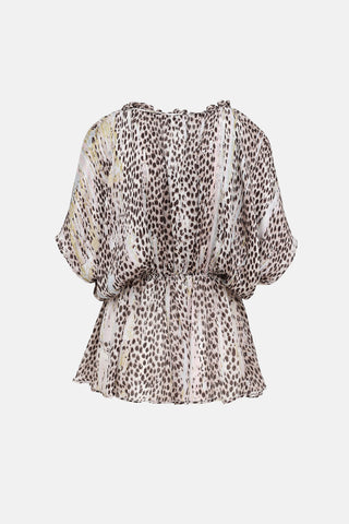 Ruffle Printed Top