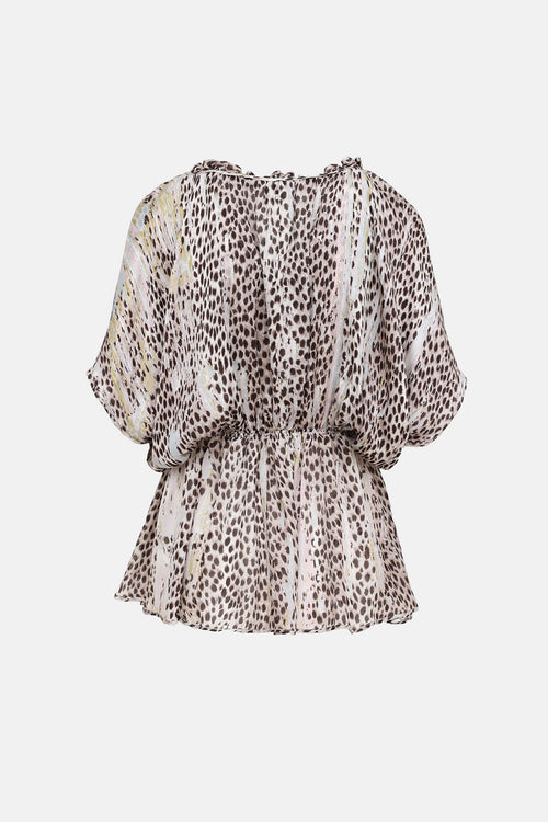 Ruffle Printed Top