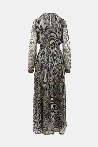 Just Cavalli Silk Printed Dress