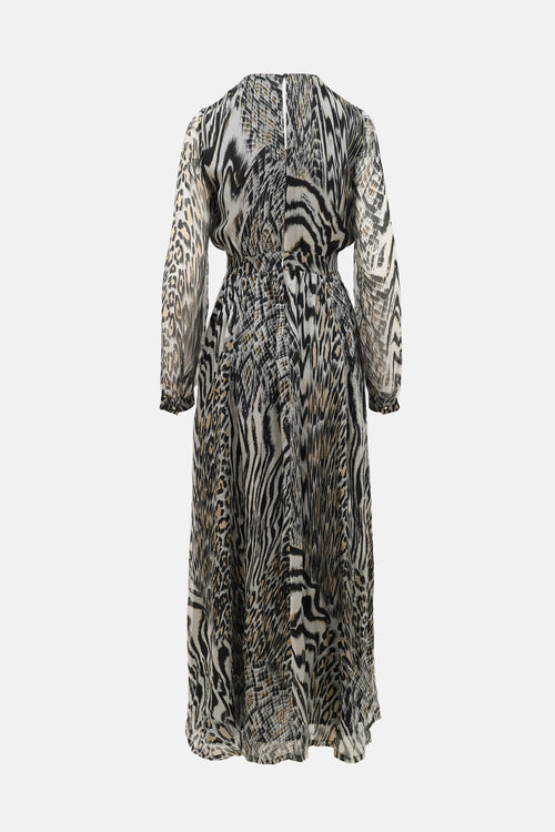Just Cavalli Silk Printed Dress