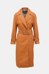 Just Cavalli Faux Leather Trench Coat
