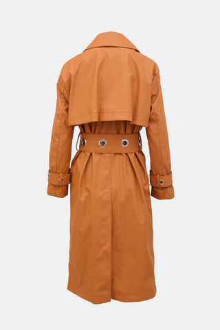 Just Cavalli Faux Leather Trench Coat