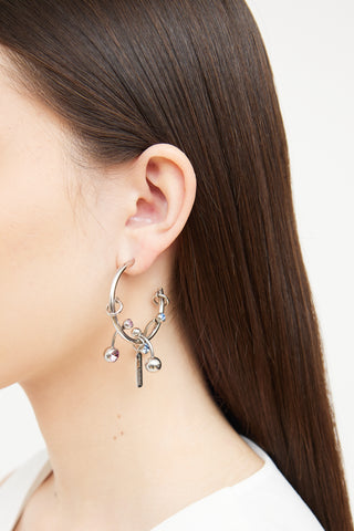 Justine Clenquet Silver Tone Neve Earring