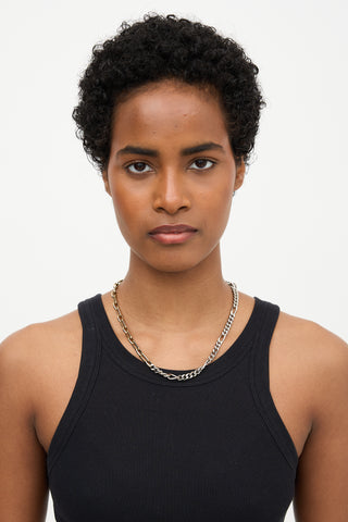 Justine Clenquet Gold & Palladium Vesper Chain Necklace