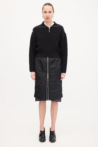 Juun.J Knit Funnel Sweater