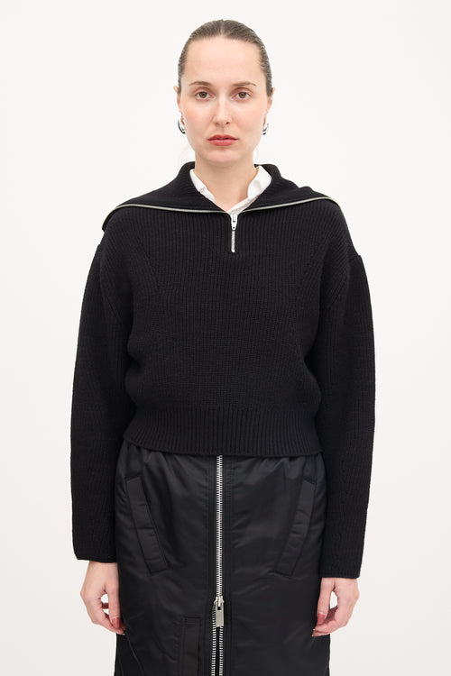 Juun.J Knit Funnel Sweater