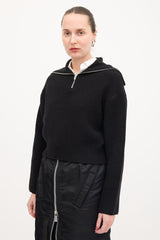 Juun.J Knit Funnel Sweater