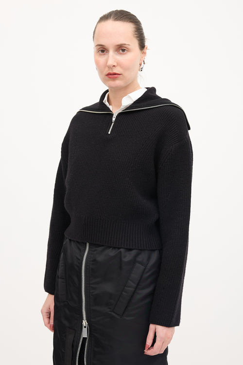 Juun.J Knit Funnel Sweater