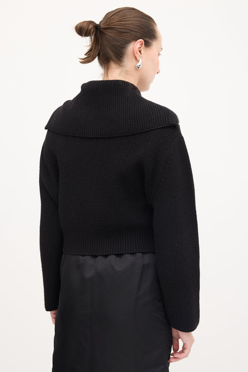 Juun.J Knit Funnel Sweater