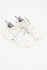 Juun.J White & Beige Chunky Platform Sneaker