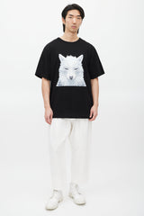 Juun.J X Shkret Maxim Black & White Embroidered T-Shirt