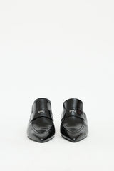Juun.J Black Patent Slingback Loafer Heel